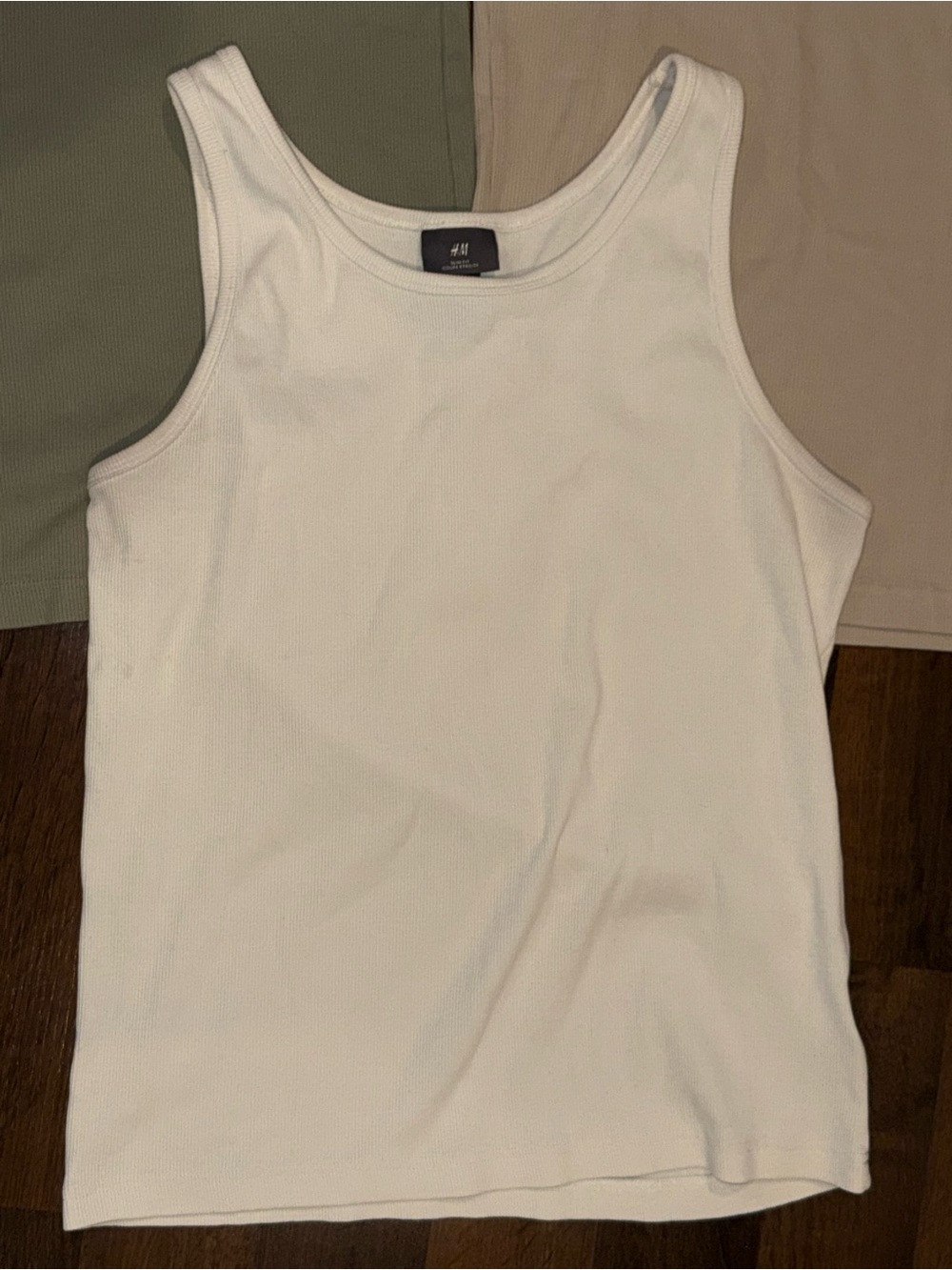 Lot of 3 H&M Ribbed Slim Fit Mens Tank Tops - size LARGE - Picture 7 of 7